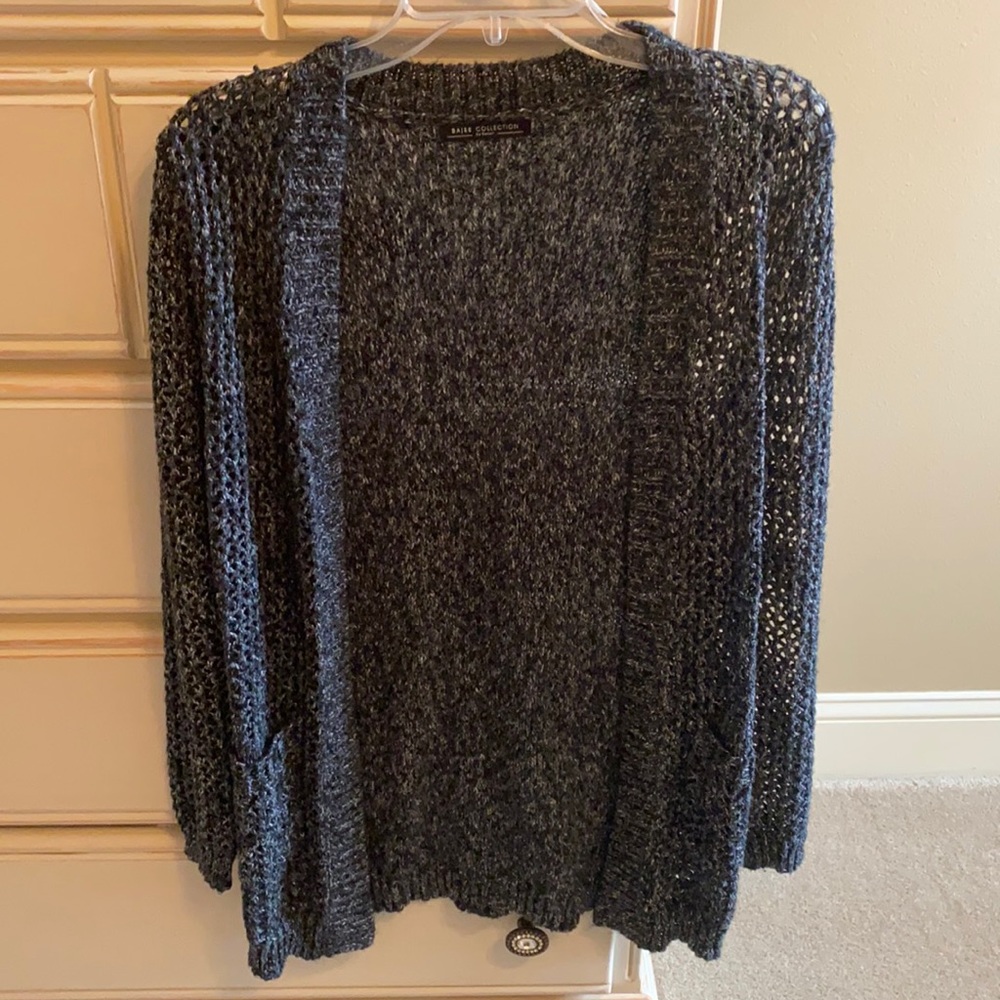 Black and grey cardigan